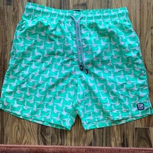 Tom & Teddy premium swim trunks bathing suit | size Large